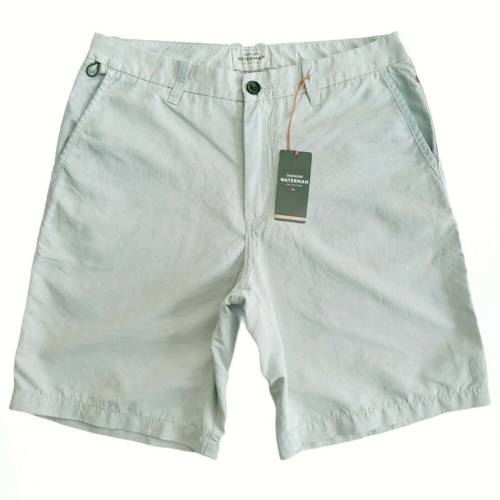 Quiksilver Waterman Collection men's Ultimate Comfort chino shorts Size 30 NEW
